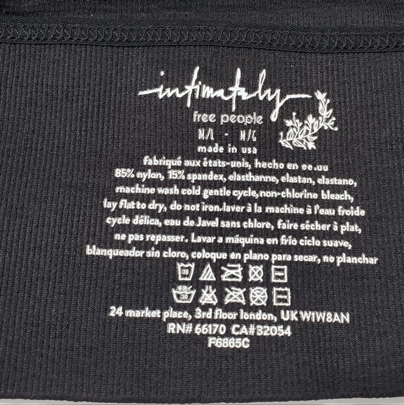 Free People Andi Square Neck Seamless Bra Black MSRP $38 FP084 - Picture 14 of 14